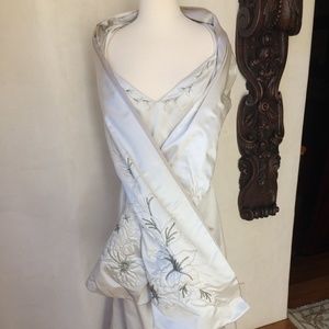 Richard Tyler Couture Formal Satin Gown w/sash